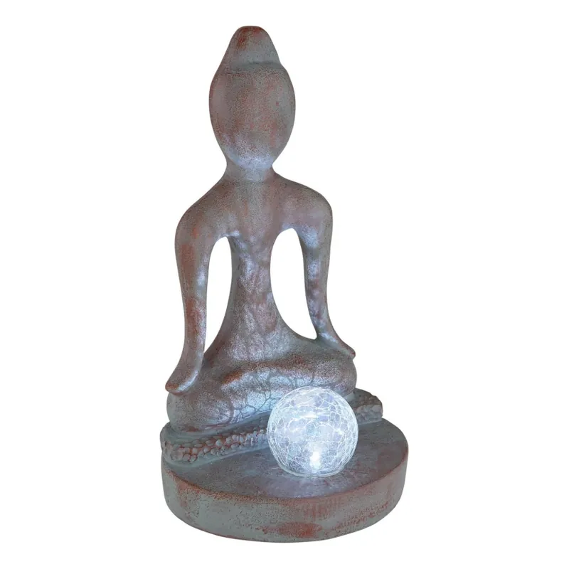 Globo - Lampă solară LED/3V IP44 200 mAh, statuie Buddha Nu rata