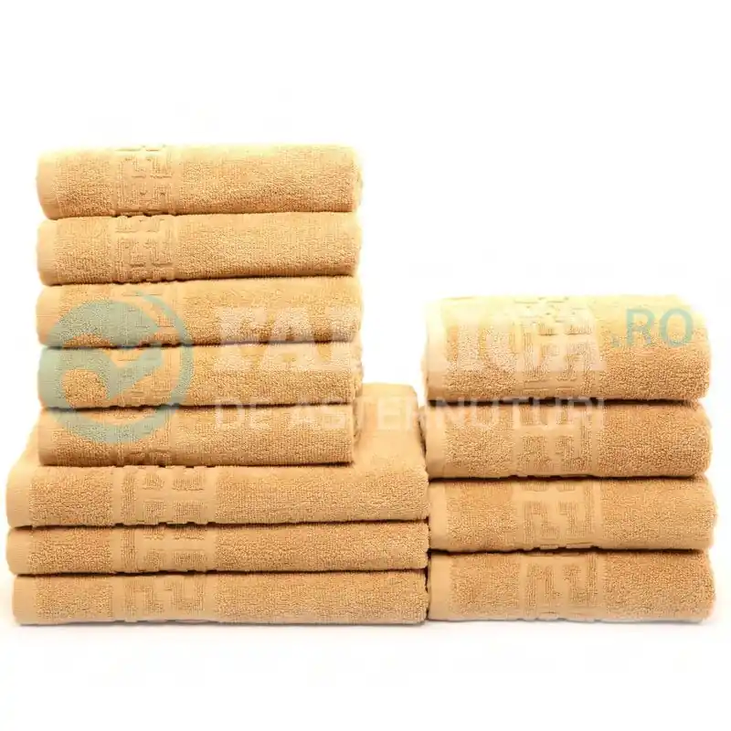Ultima șansă Set 12 Prosoape 100% Bumbac – Maini/Fata/Corp – 550g/m² | 8190