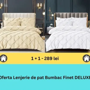 Bestseller Pachet promo 1 + 1 lenjerie de pat bumbac finet deluxe, 6 piese | 15806