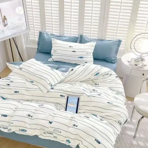 Promoție Lenjerie de pat bumbac finet cu elastic – 6 piese | 16274-C