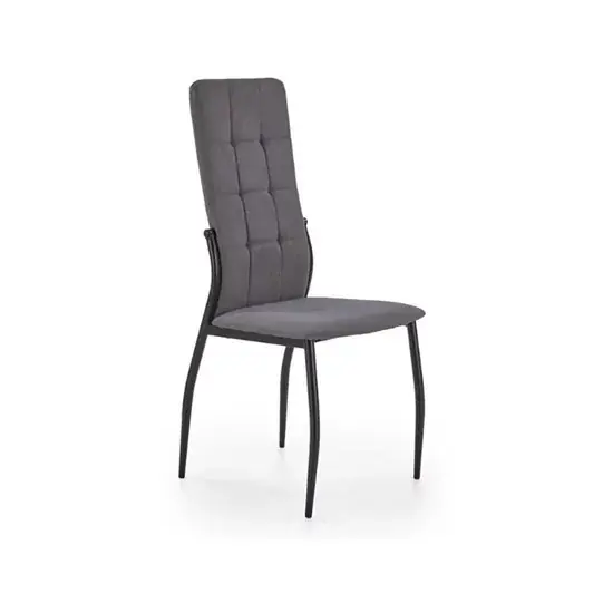 Premium Scaun K334, spătar înalt și confort sporit, material textil, 45x54x103 cm, gri