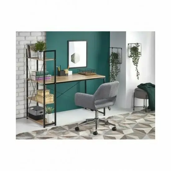 Retur ușor Birou Narvik B1, design compact, PAL melaminat, 120x64x120 cm, alb