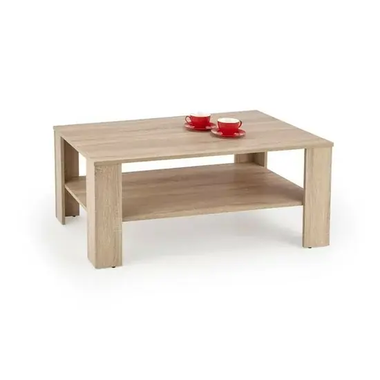Reducere specială Măsuță cafea Kwadro, design modern, PAL melaminat, 110x65x53 cm, stejar San Remo