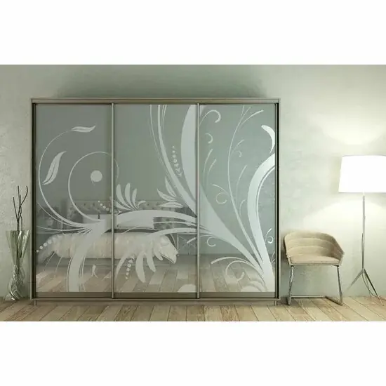Dulap Cu Uși Culisante Cu Oglindă Photoprint, Panouri Mari Cu Reflexie, PAL Melaminat, 260x60x240 cm, Culoare La Alegere Ofertă specială