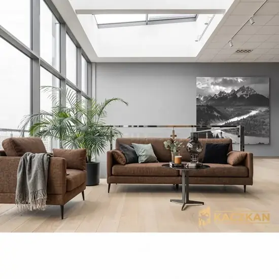 Canapea Anton, Fixă Cu Linii Rotunjite, Confort Sporit, 225x94x85 cm, Culoare La Alegere Chilipir