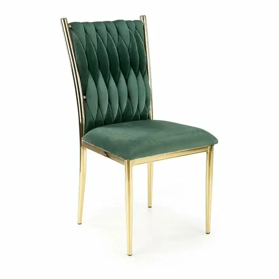 Scaun K436 tapițat, design modern, cadru rezistent, 48x55x94 cm, verde Retur ușor