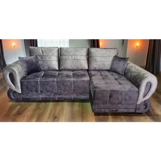 Bestseller Colțar Sofia I extensibil, culoare personalizabila - 250x145 ladă depozitare, perne decorative incluse