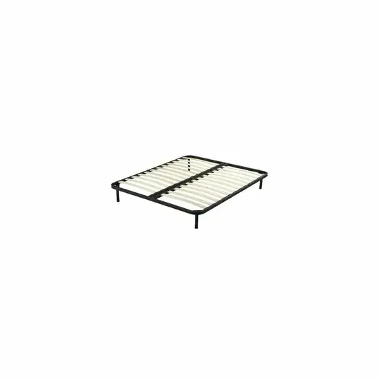 Retur gratuit Somieră metalică fixă cu picioare, lamele elastice din fag stratificat, 180x200 cm