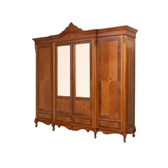 Dulap Milly 4 uși, structură lemn masiv + PAL, finisaj premium, spațiu depozitare generos, 220x66x252 cm, personalizabil Ofertă specială