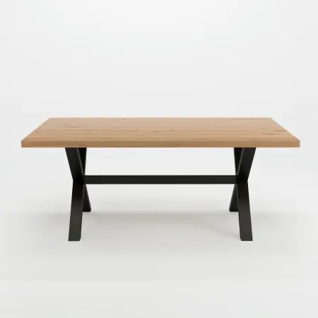 Masa fixa 180 cm stejar/negru X Colton Nu rata