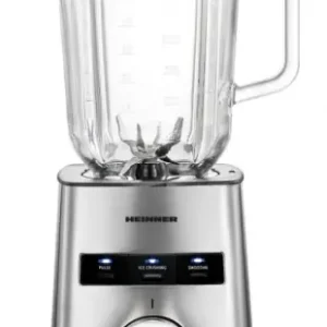 Cel mai bun preț Blender de masa Heinner HBL-HE800SS, 800 W, Functii: zdrobirea ghetii, Smoothie, Pulse, bol din sticla 1.5 l, lame din otel inoxidabil, buton rotativ, protectie la supraincalzire, bol din sticla si lame detasabile, carcasa din inox, Argintiu