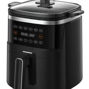 Friteuza cu aer cald si grill Heinner VastCook HAFG-B5BK2600, 2600W, Capacitate 5L, 6 programe presetate, Negru Mai ieftin