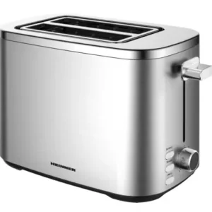 Prajitor de paine Heinner HTP-800SS, 800W, Capacitate 2 felii, 7 niveluri rumenire, Indicator LED luminos, Inox Doar azi