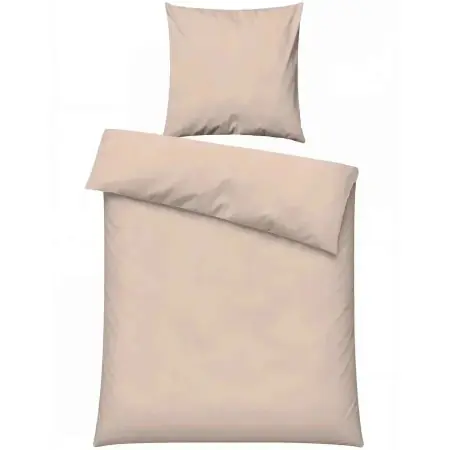Calitate înaltă Set husa pilota + fata de perna, bumbac 100%, 135x200 cm + 80x80 cm, bej - Verificat A · Re-Bloom