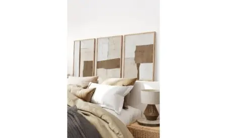 Calitate înaltă Set tablou decorativ Re-Bloom, 3 piese, MDF/lemn masiv, multicolor, 50 x 70 cm