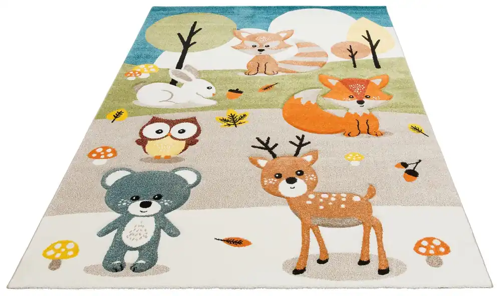 Covor pentru copii Forest viu colorat, 160x230 cm Lichidare de stoc